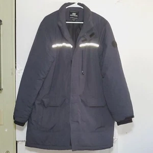A Skechers Men's Coat Long Utility Chore Fiber Filled Nylon Winter Reflectors XL - Picture 1 of 13