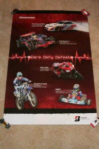 2008 Lewis Hamilton/Casey Stoner/Chad Reed Bridgstone Formula 1 Moto GP poster - Picture 1 of 1