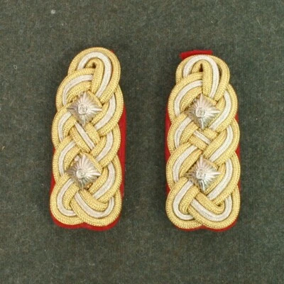 Replica Army General Der Shoulder Boards Wire Bullion DL014 - Image 1 of 2
