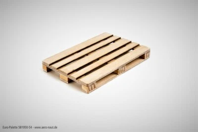 Modellbahn Zubehör, 2 Holz Euro-Palette, 37 x 25 x 5 mm, (L/B/H) - Bild 1 von 2