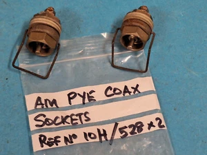 PYE Coaxial connector ~ Chassis mounted ~ AM Ref. No. 10H/528 ~ Used x 2 - Zdjęcie 1 z 8