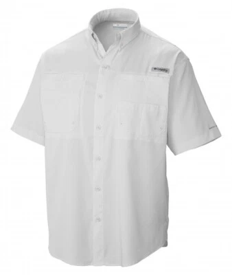 NEW COLUMBIA MEN PFG TAMIAMI II Short Sleeve SHIRTS, XS-S-M-L-XL-XXL - Image 1 of 3