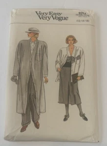 Vintage Vogue Misses Coat Jacket Skirt Pants Uncut (12,14,16) 1985 Free Shipping - Picture 1 of 4