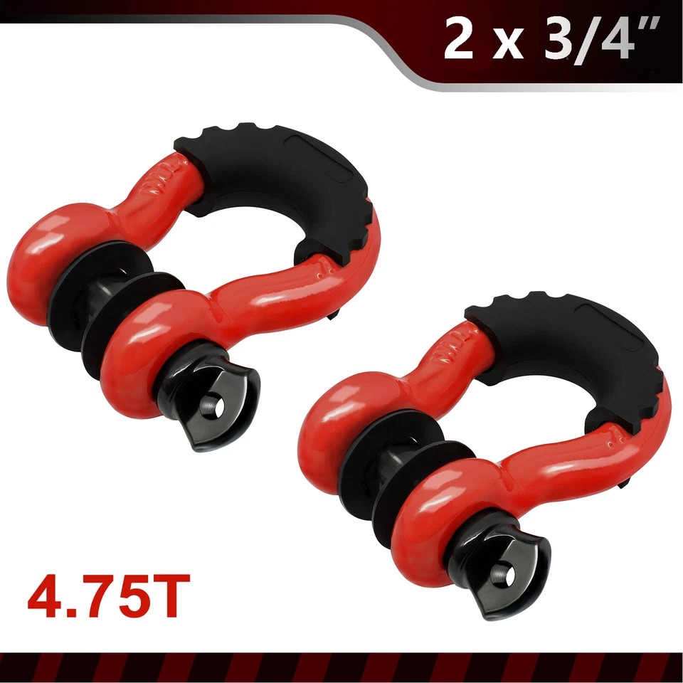 Anillo en D Grillete de arco de alta resistencia antideslizante Gancho de remolque Tornillo Pin Grilletes de anclaje Horquilla Foto 1 de 4
