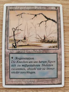 1x Swamp / Drudge Skeleton - German - FBB - EDH - Vintage - Misprint #1922 - Picture 1 of 2