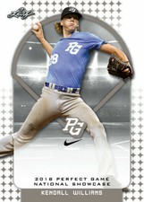 KENDALL WILLIAMS 2018 LEAF PERFECT GAME "Blue" PARALLEL ROOKIE CARD! LTD 30! 