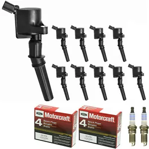 Motorcraft Platinum Engine Spark Plug & High Performance Ignition Coil For Ford - Picture 1 of 10