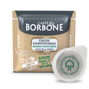 600 CIALDE IN FILTRO CARTA CAFFE' BORBONE MISCELA NERA ESE 44MM FRESCHE NERO - Imagen 1 de 1