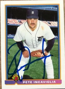 Pete Incaviglia Autographed 1991 Bowman #131 - Picture 1 of 1