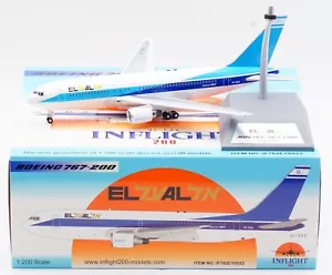 INFLIGHT200 EL AL ISRAEL AIRLINES BOEING B767-268 1:200 IF762ET0523 IN STOCK - Picture 1 of 3