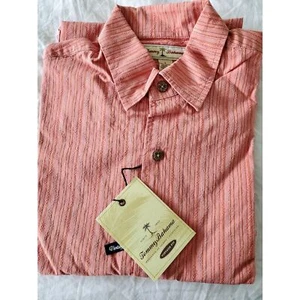 Tommy Bahama Wasabi Wave Vintage Button Up Men's SS Shirt S New w Tags - Picture 1 of 3