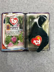 MCDONALDS DINOSAUR TRIO BRONTY THE BRONTOSAURUS TY TEENIE BEANIE BABY 2000 NEW - Picture 1 of 6