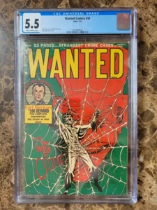 WANTED #33 CGC 5.5 1951 John Buscema Strangest Crime Cases - Picture 1 of 4