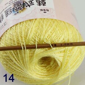 Lot of 1-8 Balls x 50gr Soft Cotton Thread Yarn Crochet Lace Jewelry Knitting