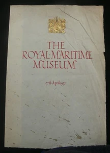National Maritime Museum 1937 Original Opening Calligraphic Presentation Address - Picture 1 of 8