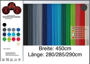 Vorhang Blackout 450c Thermovorhang Gardinen blickdicht Kräuselband Verdunkelung - Bild 1 von 21
