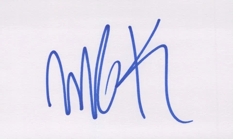 Machine Gun Kelly signed 3x5 card Cover