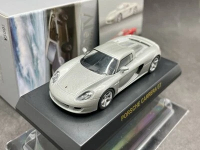 Coche modelo diecast plateado Kyosho 1/64 Porsche collection4 Carrera GT Foto 1 de 4
