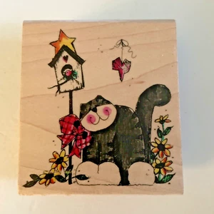 Stampressions - Cat Rubber Stamp - Sweet Harmony ~ F-3505 - Picture 1 of 3