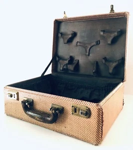 Valigia rigida vintage vanità articoli da toeletta cosmetici treno - Foto 1 di 12