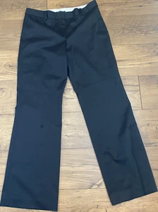 Elie Tahari Black Dress Pants Flat front Size 12 W 36 x L 32/33 Retail $150+ - Picture 1 of 6