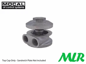 MOCAL M01F M20 REMOTE OIL FILTER ALLOY MUSHROOM CAP SANDWICH PLATE AVF - Picture 1 of 4