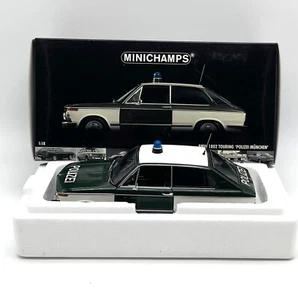 Minichamps BMW 1802 Touring Polizei München 1966 extrem selten!, OVP, 1:18, D004 - Picture 1 of 11