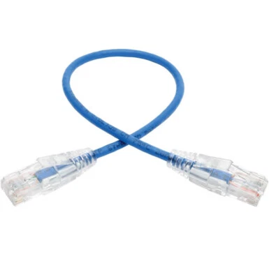 Tripp Lite Cat6 Snagless Molded Slim UTP Patch Cable N201-S01-BL~ Lot Of 10 - Image 1 of 2
