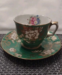 Antique Crown Staffordshire Cup And Saucer A14772 - Picture 1 of 7