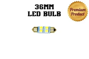 CAR INTERIOR READING LIGHT 36MM 4SMD LED FESTOON CANBUS ERROR-FREE BULB WHITE - Picture 1 of 12