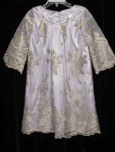 EUC Chasing Fireflies Girls Lavender & Gold Special Occasion Dress Size XS 4-5 - Picture 1 of 10