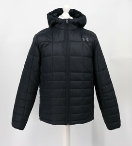 UNDER ARMOUR MENS BLACK INSULATED HOODED JACKET COAT Â£115 AD