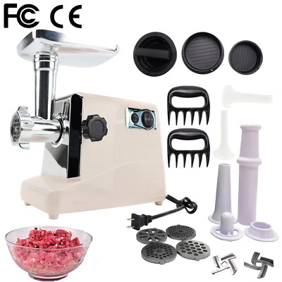 IMESHBEAN 3500W Electric Meat Grinder Heavy Duty Commercial Sausage Maker Mincer Stuffer
