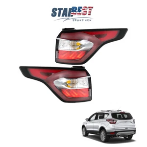 Left&Right Side Tail Lights For Ford Escape Kuga 2017-2018 19 Outer Brake Lamps - Picture 1 of 13