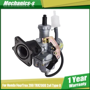 Carburador y bota colector de admisión apto para Honda FourTrax 200 TRX200D 2x4 tipo II - Imagen 1 de 7