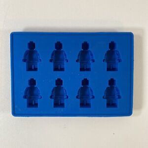 Lego Mini Figure Silicone Mold Tray Blue Chocolate Candy Ice Cubes Small