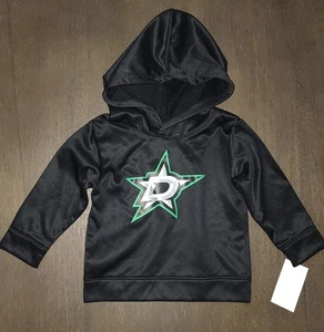 NUEVO BEBÉ NIÑO NEGRO NHL HOCKEY DALLAS STARS SUDADERA CON CAPUCHA TALLA 18 MESES - Imagen 1 de 4