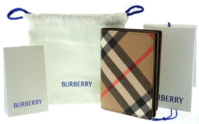 Burberry Cardholder Wallet Holder Check Folding Card Case Printed Burberry Check - Image 1 of 4