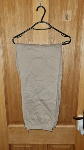 Men's Khaki Jogger Pants XL Straight Fit Elastic Waist & Cuffs - Denim Co. - Picture 1 of 7