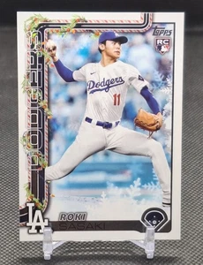 Roki Sasaki 2025 Topps Holiday Rookie Holiday Back Variation #H23 (RC) Dodgers - Bild 1 von 2