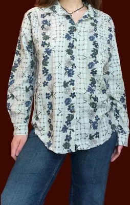 Topestry vintage con botones estampado para hombre Groovy Disco retro ropa para hombre L Foto 1 de 4