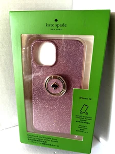 Kate Spade Fäustlinge Pink Flexible Handyhülle mit Ring Ständer für iPhone 14 Neu im Karton - Bild 1 von 4