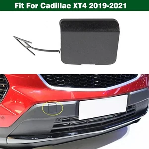 Unpainted Front Bumper Tow Hook Eye Cover Trailer Cap For Cadillac XT4 2019-2021 - Picture 1 of 10