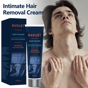 Intimate Hair Removal Cream for Men Fast & Painless Soothing for Unwanted Coarse - Picture 1 of 14