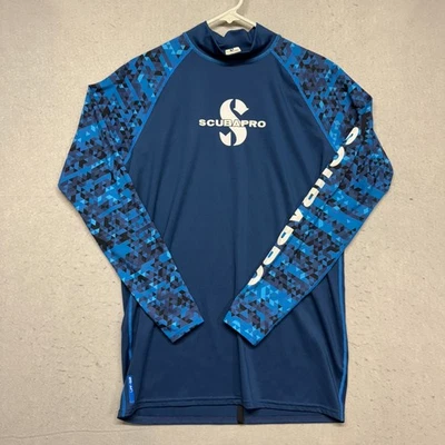Protector contra erupciones ScubaPro para hombre talla XXL 2XL manga larga UPF50 Spellout azul buceo Foto 1 de 4