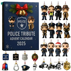 2025 Police Mission Adventskalender Kinder Weihnachtsgeschenk 24 Tage - Bild 1 von 11