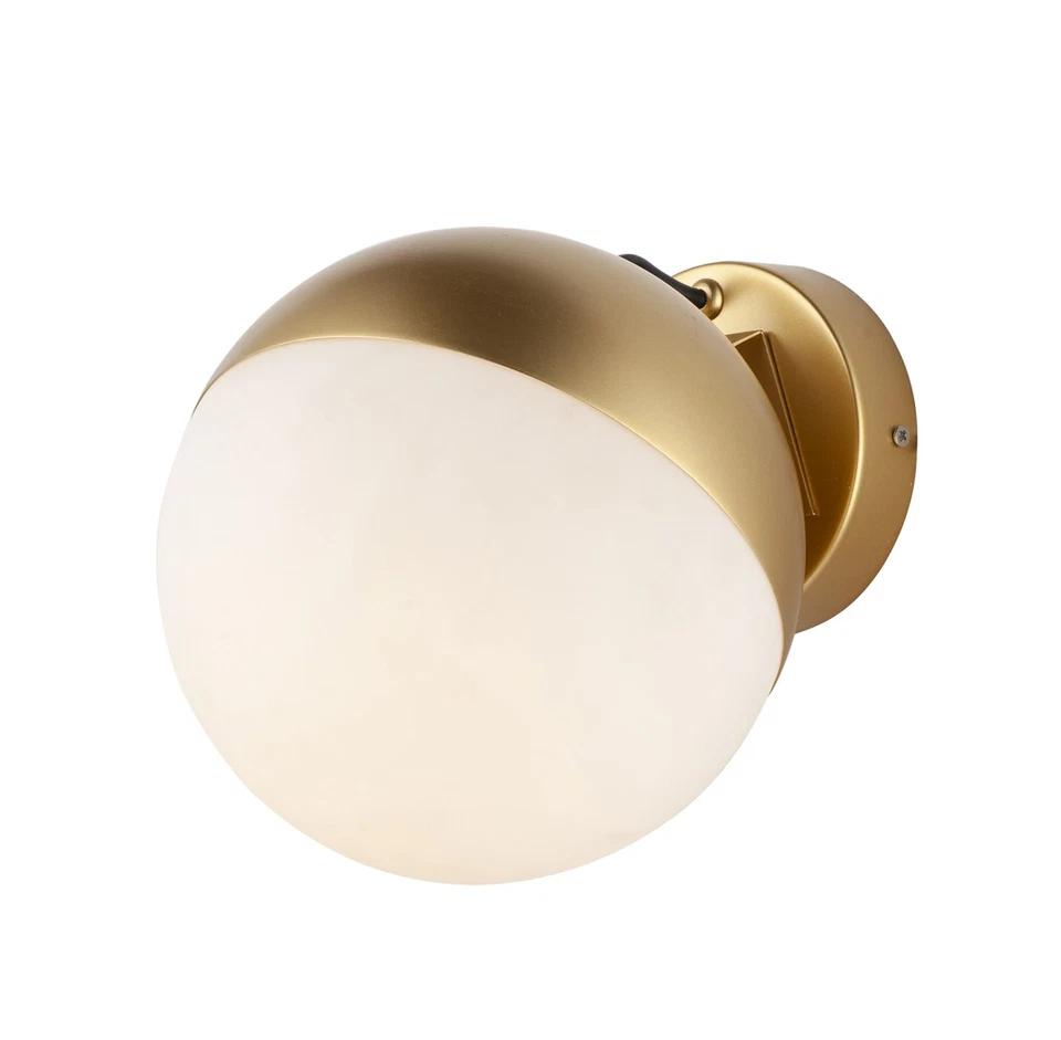 Et2 Contemporary Lighting E20369-92mg Half Moon Wall Sconce Metallic Gold