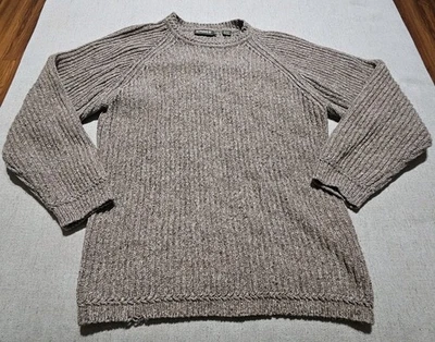 Suéter masculino Timberland Weathergear M Hong Kong lã algodão malha raglan vintage - Imagem 1 de 4