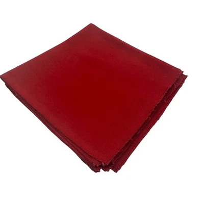 Red Cloth Napkins Set Of 4 – 12.5 Inch Square Cotton Blend Solid Color Pre-Owned - Image 1 of 4