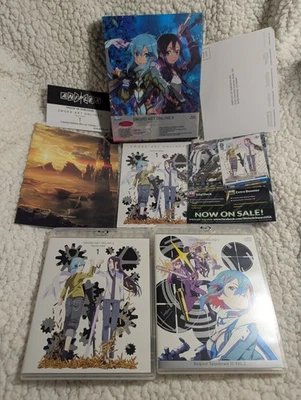 Sword Art Online II Phantom Bullet Part 1 Limited Edition Blu-ray Box Set CIB - Image 1 of 4